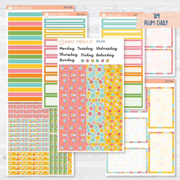 Easter 7x9 Plum Daily Planner Kit Stickers | Hatching A Plan | 313-151