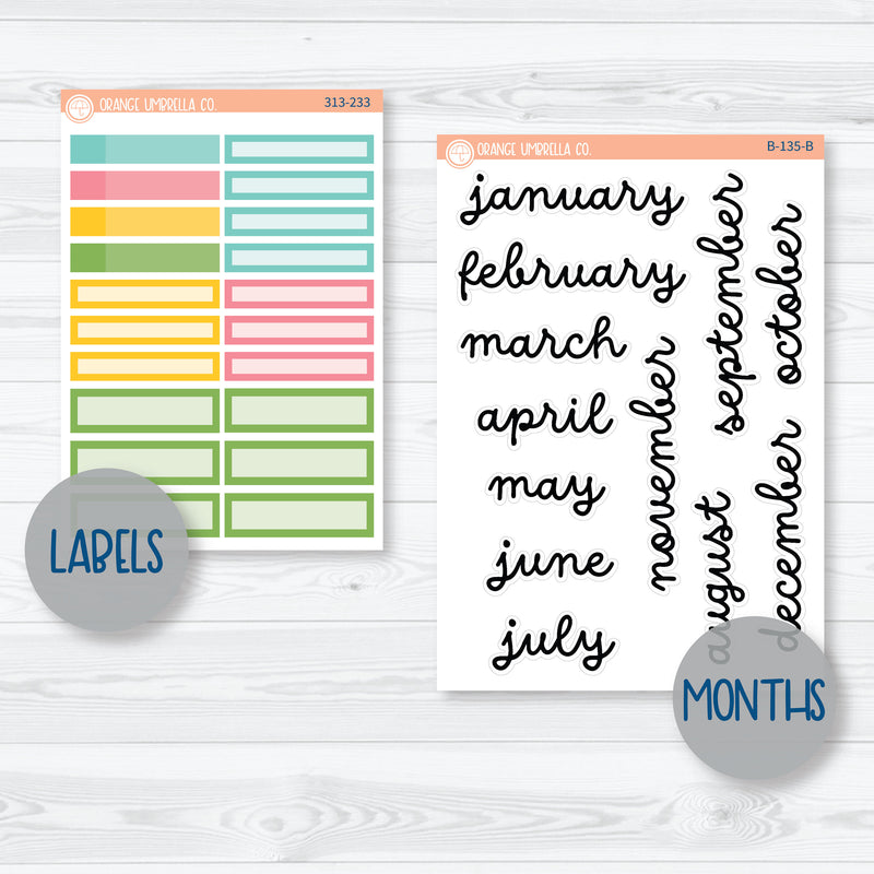 Easter 8.5x11 Plum Monthly Planner Kit Stickers | Hatching A Plan | 313-231