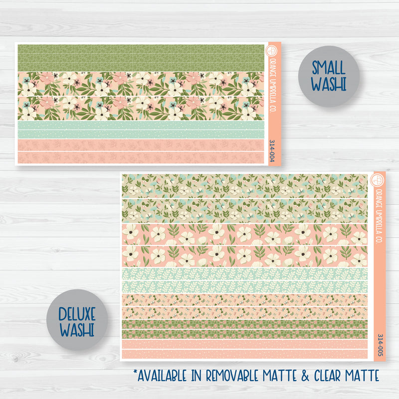 Spring Floral | Weekly Planner Kit Stickers | Little Garden | 314-001