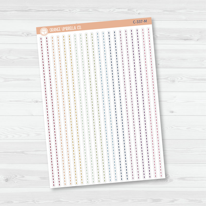 Stitched Washi Strip Divider Planner Stickers | C-337