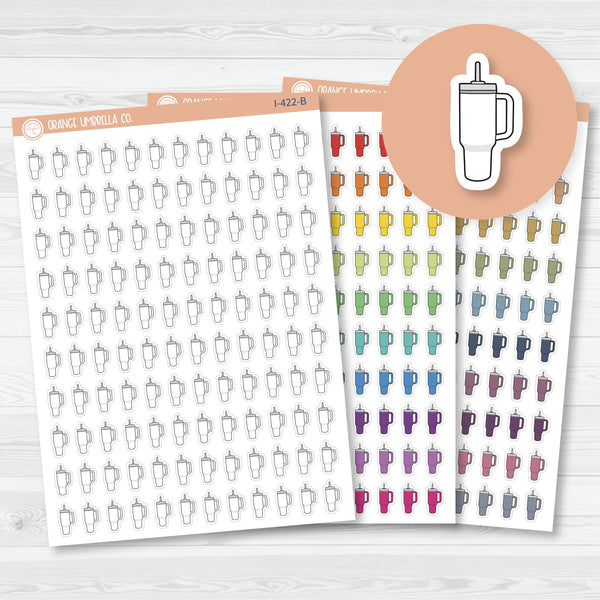 Big Tall Handle Drink Cup Icon Planner Stickers | I-422