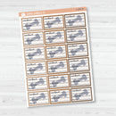 Workout Tracking Half Box Planner Stickers | L-494