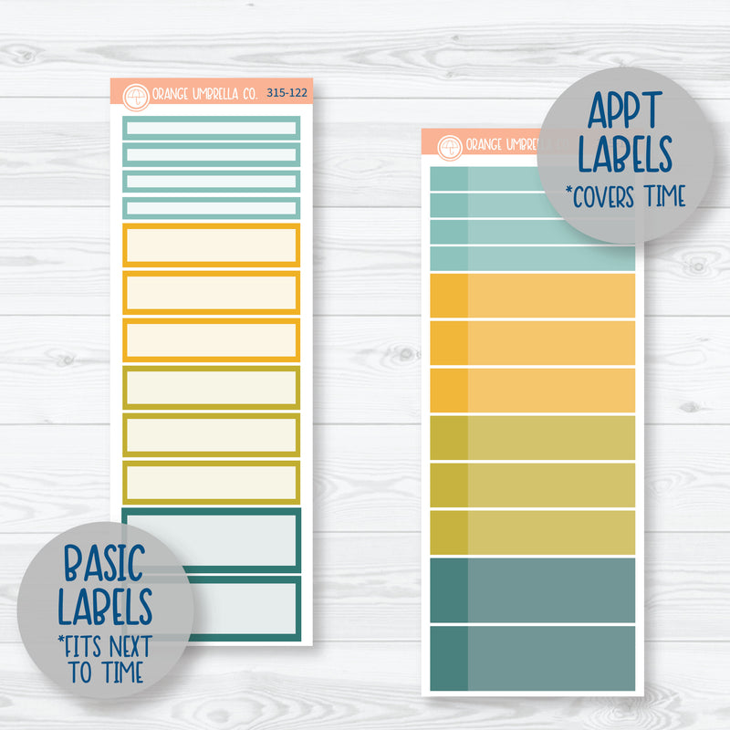 Botanical Retro Leaves | A5 Daily Duo Planner Kit Stickers | Fresh Start | 315-121