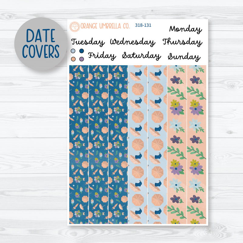 Rainy Day Kit | 7x9 Daily Duo Planner Kit Stickers | Under The Umbrella | 318-131