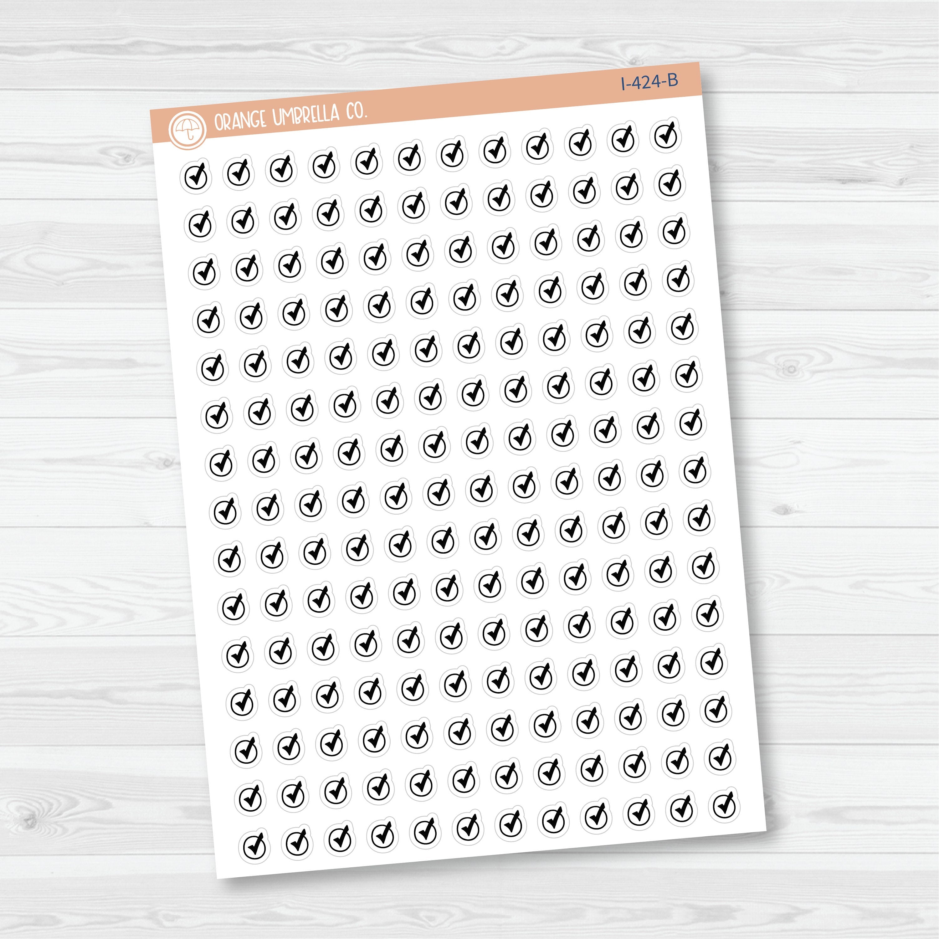 Checkmark Icon Planner Stickers | To Do Lists Icons | I-424