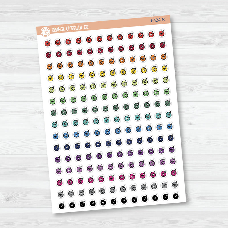 Checkmark Icon Planner Stickers | To Do Lists Icons | I-424