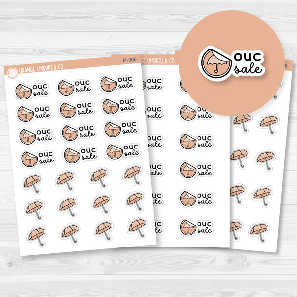 OUC Sale | OUC Umbrella Planner Stickers | M-006-008