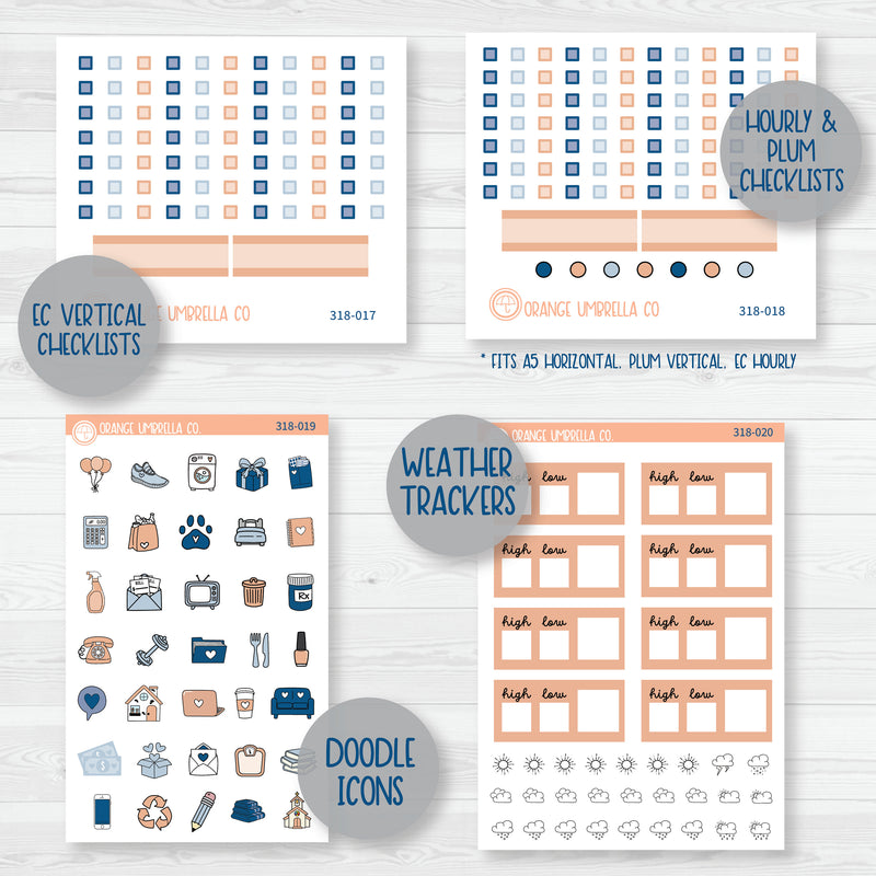 Rainy Kit Weekly Add-On Planner Kit Stickers | Under The Umbrella | 318-012