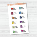 3/12-Stay Home Planner Stickers | F16 | E-287