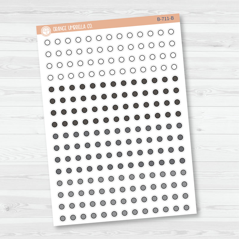 3/12-Tiny Circle Planner Stickers from Kits | B-711