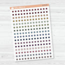 3/12-Tiny Circle Planner Stickers from Kits | Clear Matte | B-711-CM
