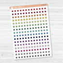 3/12-Tiny Circle Planner Stickers from Kits | Clear Matte | B-711-CM