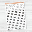 3/12-Tiny Circle Planner Stickers from Kits | Clear Matte | B-711-CM