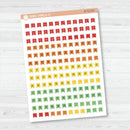 3/12-Flag Date Dots Planner Stickers | 4 Months Planner Stickers | B-712