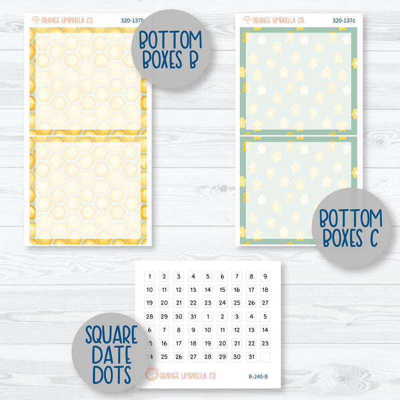 Bumblee Kit | 7x9 Daily Duo Planner Kit Stickers | Buzzed | 320-131