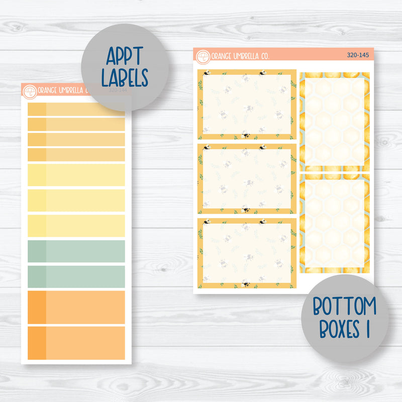 Summer Bumblebee | A5 Plum Daily Planner Kit Stickers | Buzzed | 320-141