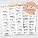 Weigh-In Scale Icon Planner Stickers| F16 | E-281