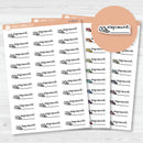 Step Count Event Labels | Step Tracker Exercise Icon Script Planner Stickers | F16 | E-282