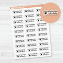 Organize Stickers Icon Script Planner Stickers |Clear Matte| FC16| E-283-BCM