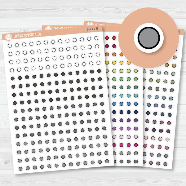 3/12-Tiny Circle Planner Stickers from Kits | B-711