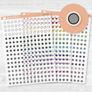 3/12-Tiny Circle Planner Stickers from Kits | Clear Matte | B-711-CM