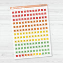 3/12-Flag Date Dots Planner Stickers | Clear Matte | 4 Months Planner Stickers | B-712-CM