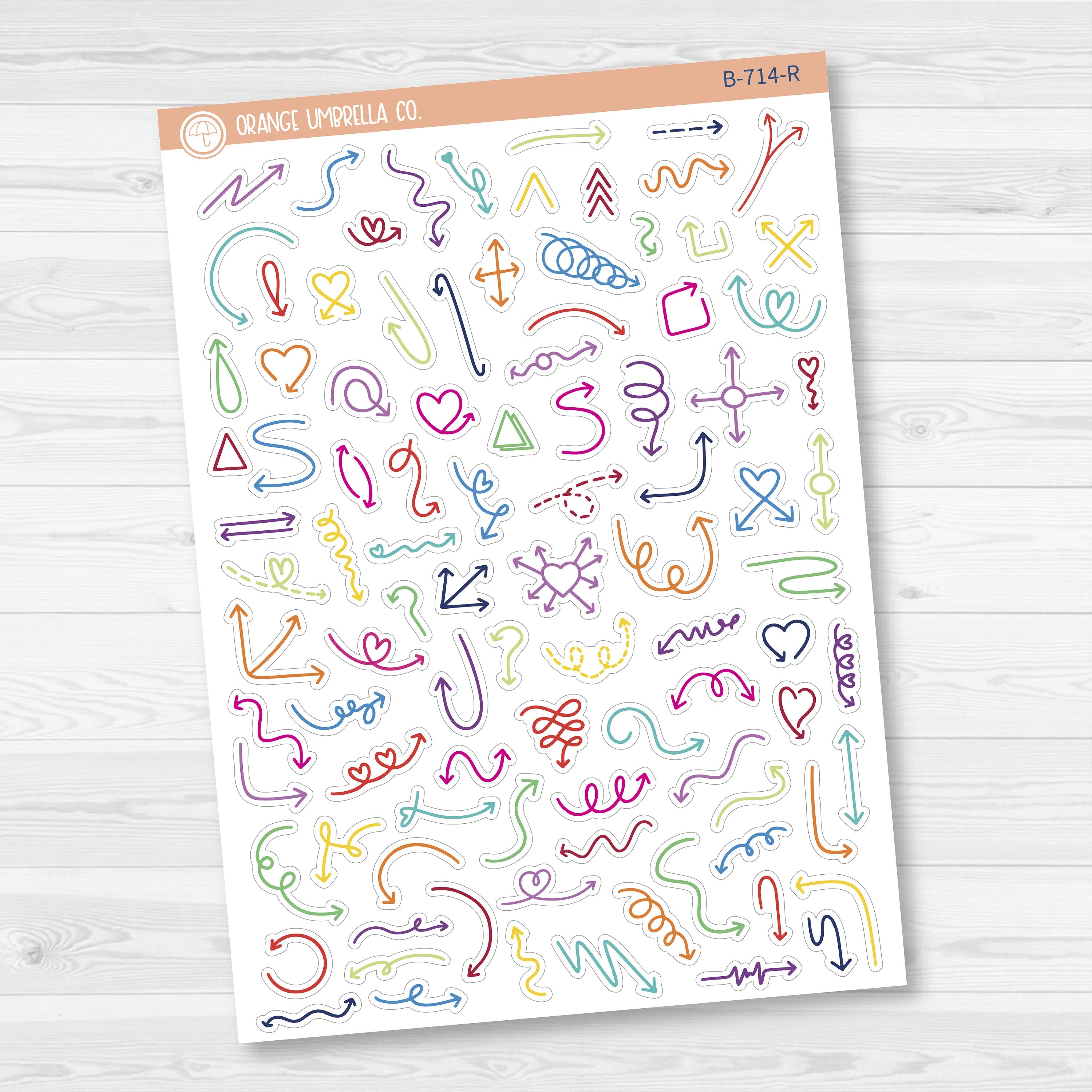 3/12-Hand Doodled Arrows | Mixed Sheet | B-714