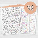 3/12-Hand Doodled Arrows | Mixed Sheet | Clear Matte | B-714-CM