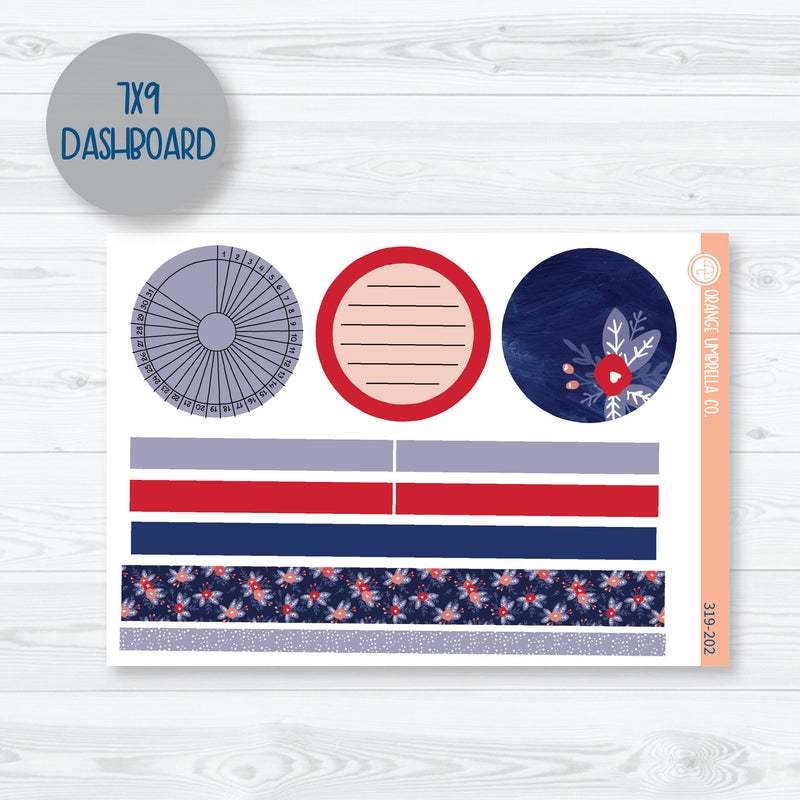 May Patriotic Kit | Plum Dashboards Planner Kit Stickers | Patriot | 319-201