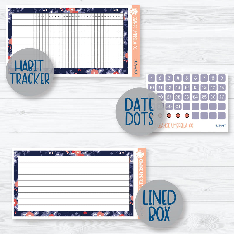 Memorial Day Monthly | A5 EC Monthly & Dashboard Planner Kit Stickers | Patriot | 319-241