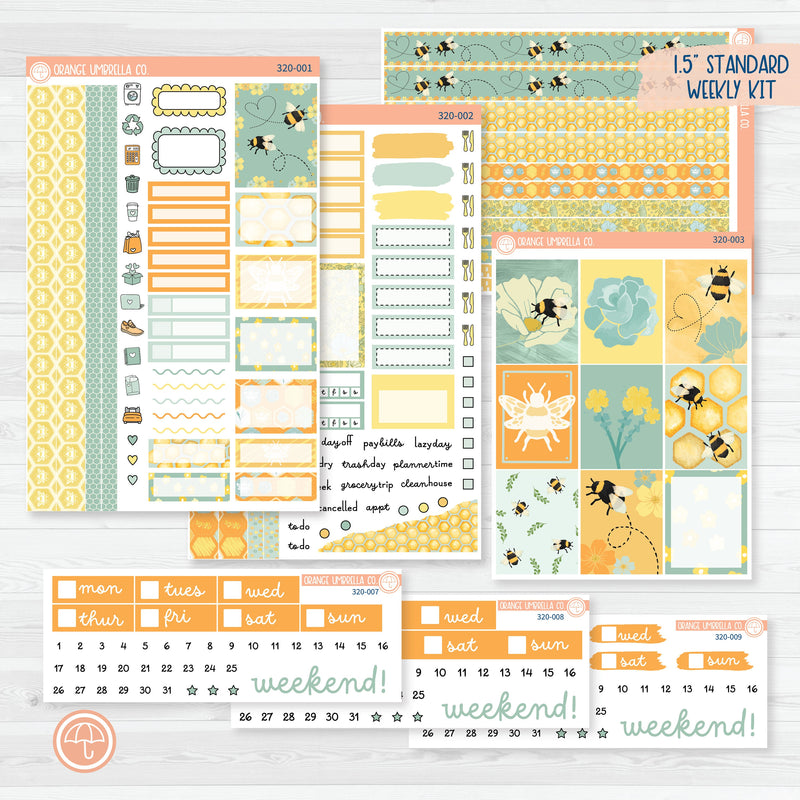 Bee Spring & Summer Kit | Weekly Planner Kit Stickers | Buzzed | 320-001