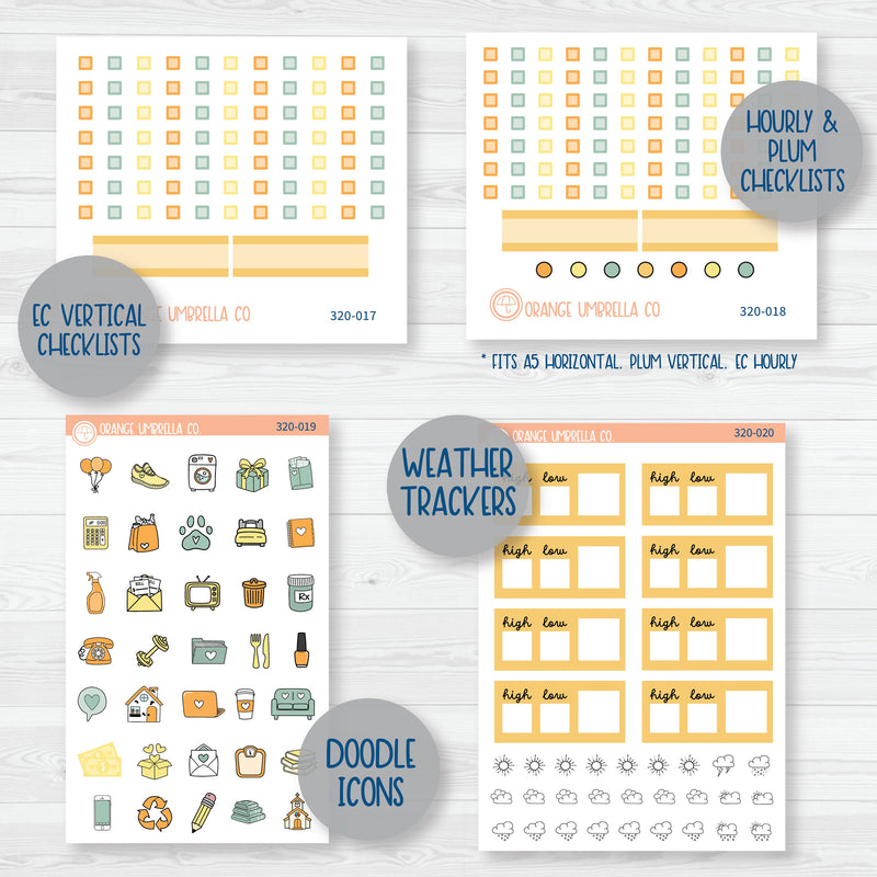 Bumble bee Spring & Summer Kit | Weekly Add-On Planner Kit Stickers | Buzzed | 320-012