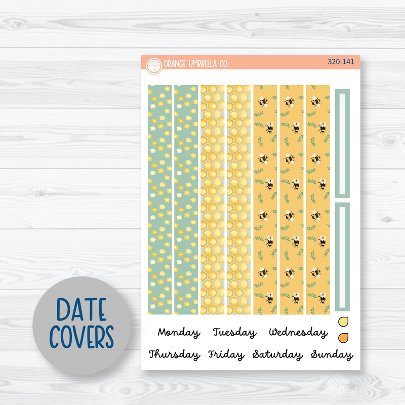 Summer Bumblebee | A5 Plum Daily Planner Kit Stickers | Buzzed | 320-141