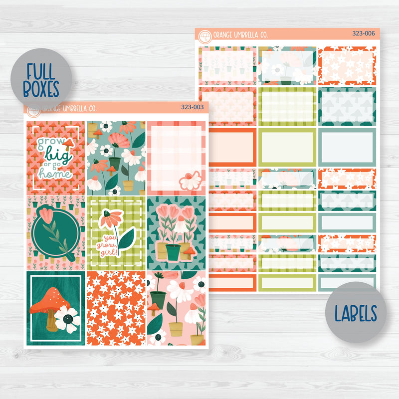 Flower Garden Kit | Weekly Planner Kit Stickers | Sprout | 323-001