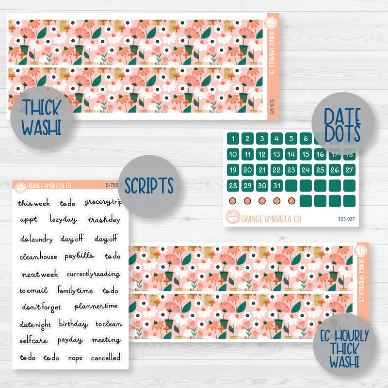 Garden Floral Kit | Weekly Add-On Planner Kit Stickers | Sprout | 323-012