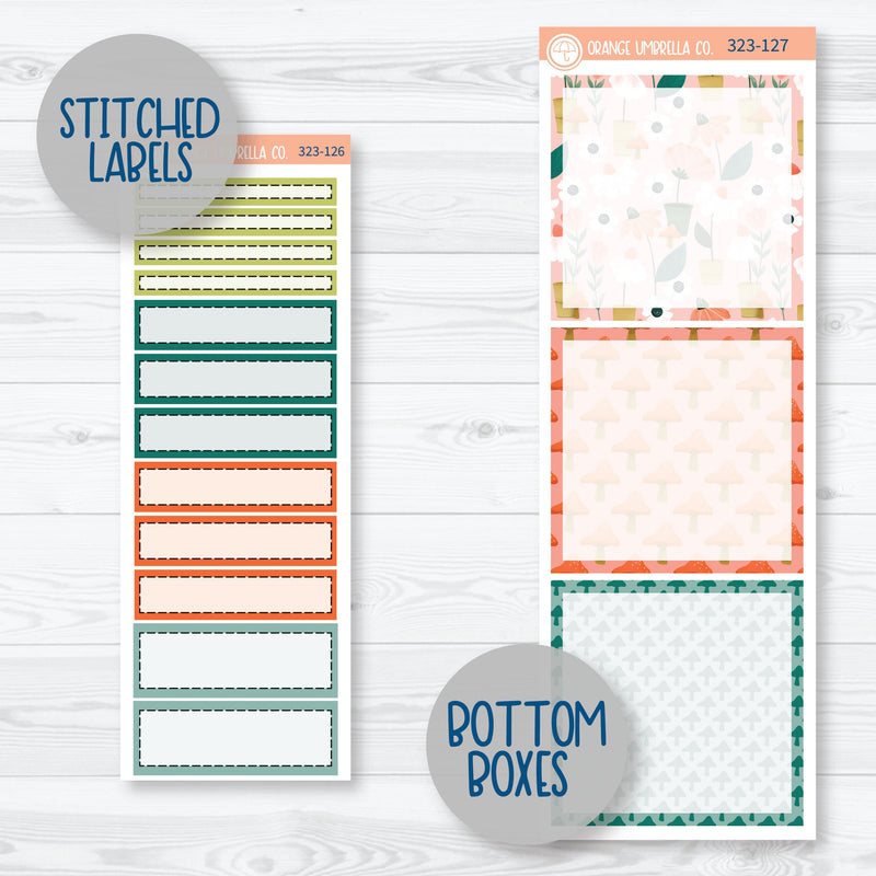 Summer Floral Kit | A5 Daily Duo Planner Kit Stickers | Sprout | 323-121