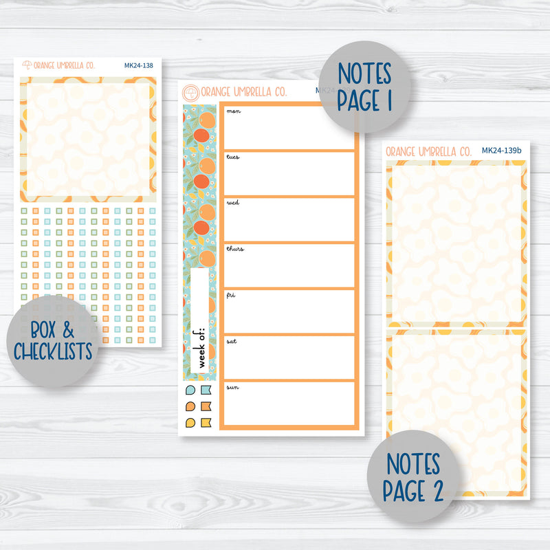 Brunch Breakfast Planner Kit | 7x9 Daily Duo Planner Kit Stickers | Sunnyside Up | MK24-131