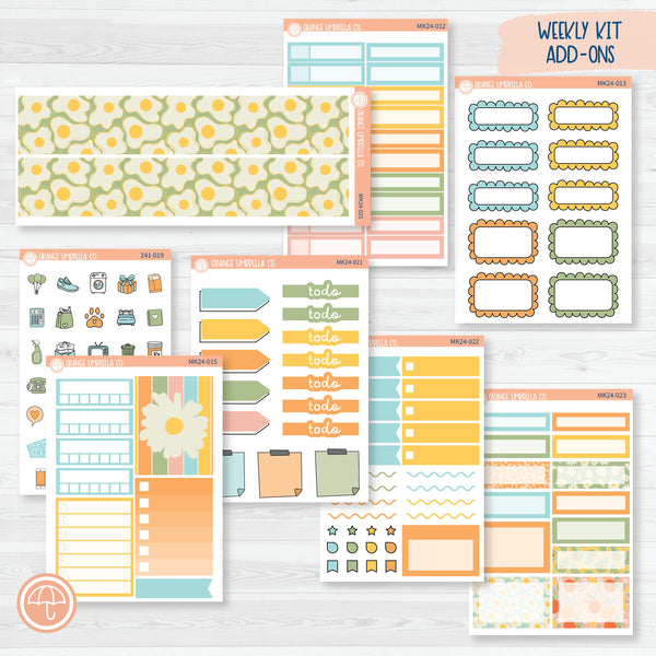 Brunch Breakfast Kit | Food Weekly Add-On Planner Kit Stickers | Sunnyside Up | MK24-012